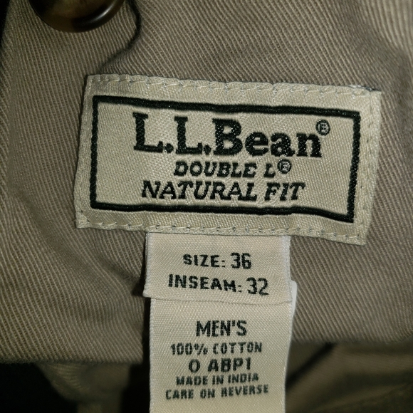 LL Bean Double L Natural Fit Mens Pants - Picture 3 of 8